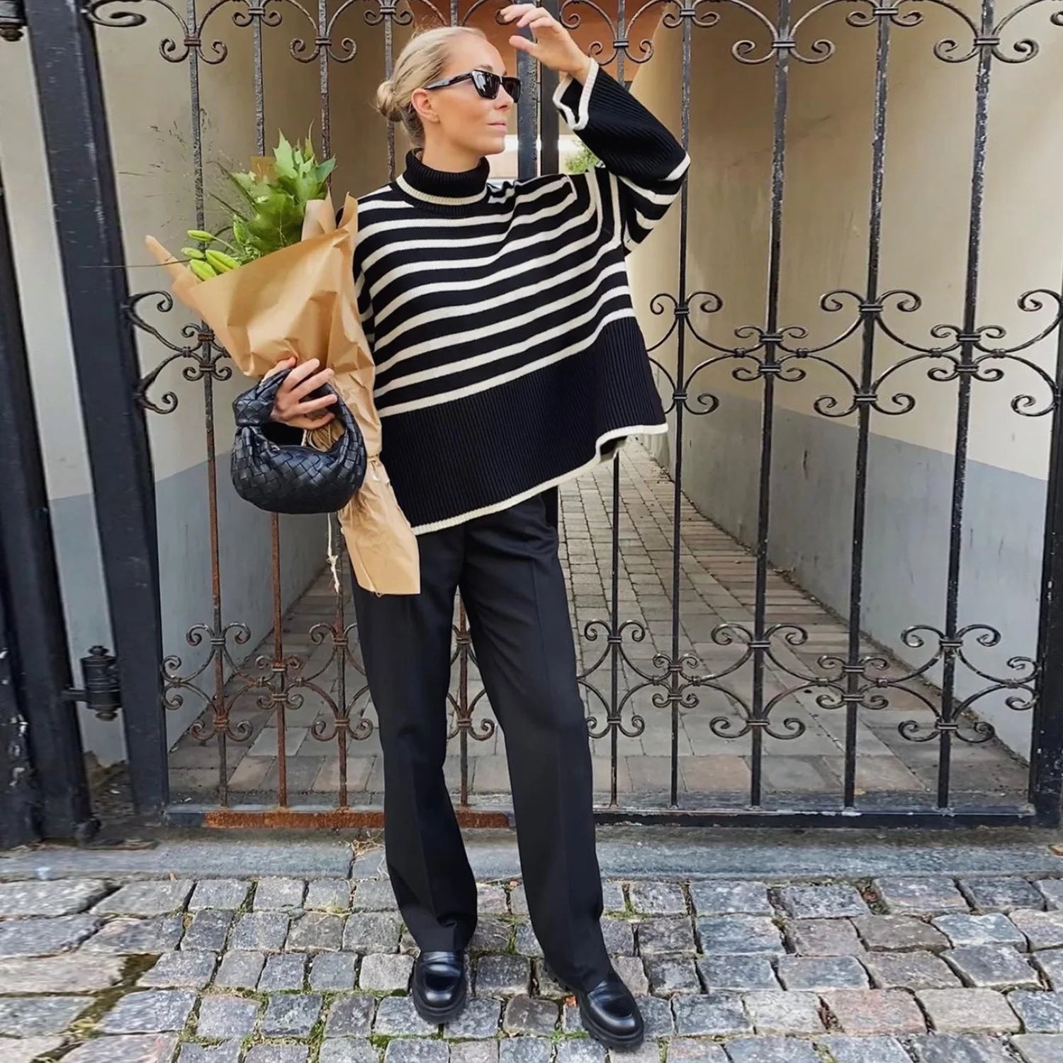 Striped Print Sweater