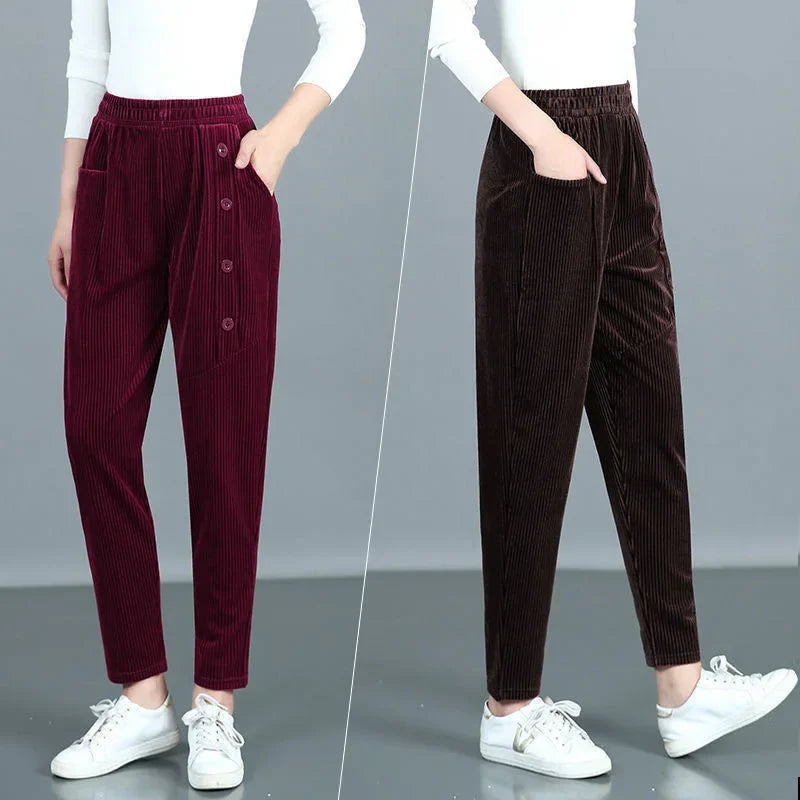 Corduroy Straight Pants