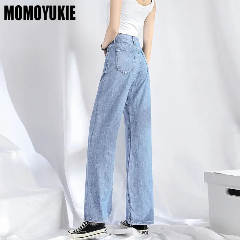 Split Design Wide Leg Jeans