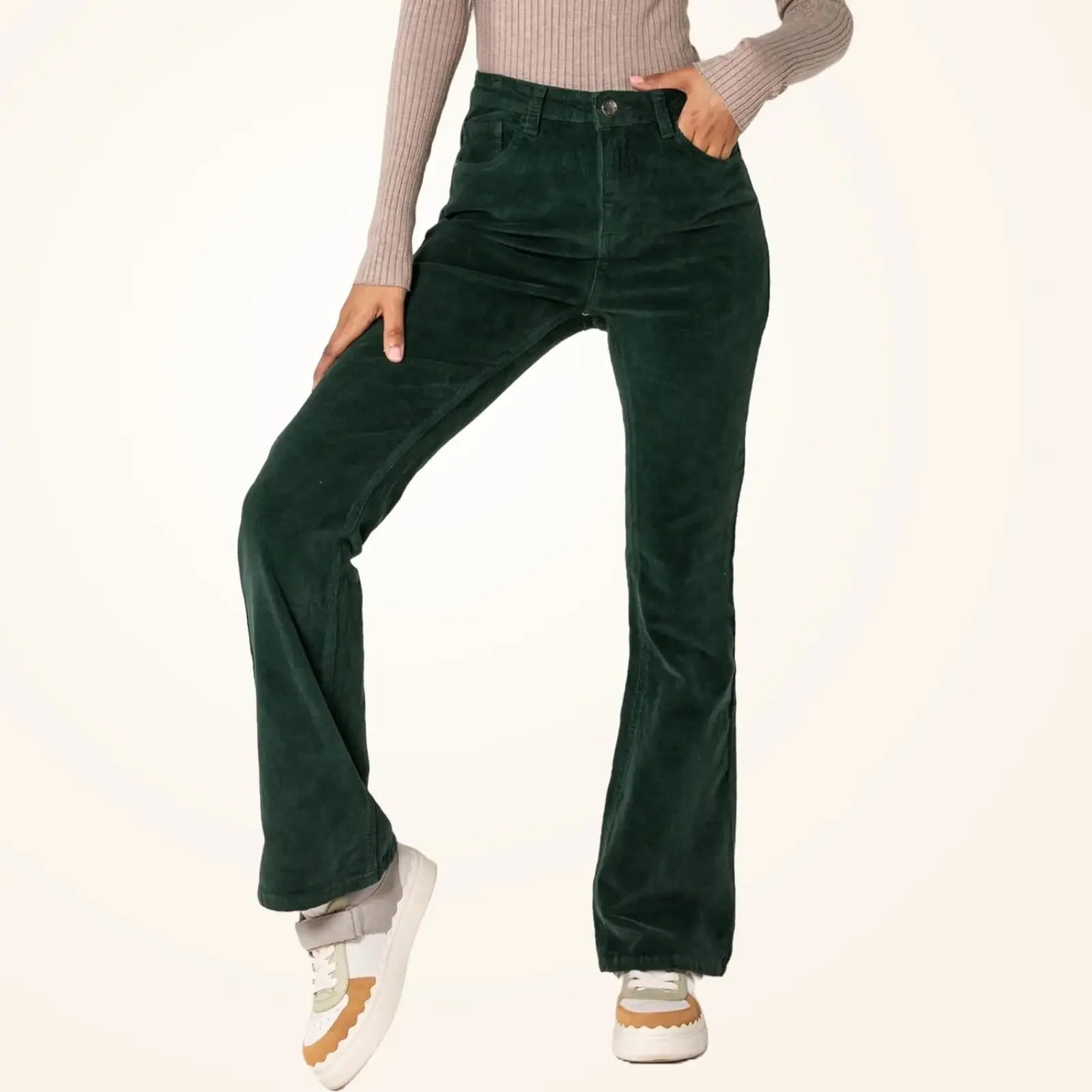 Loose Casual Corduroy Straight Pants