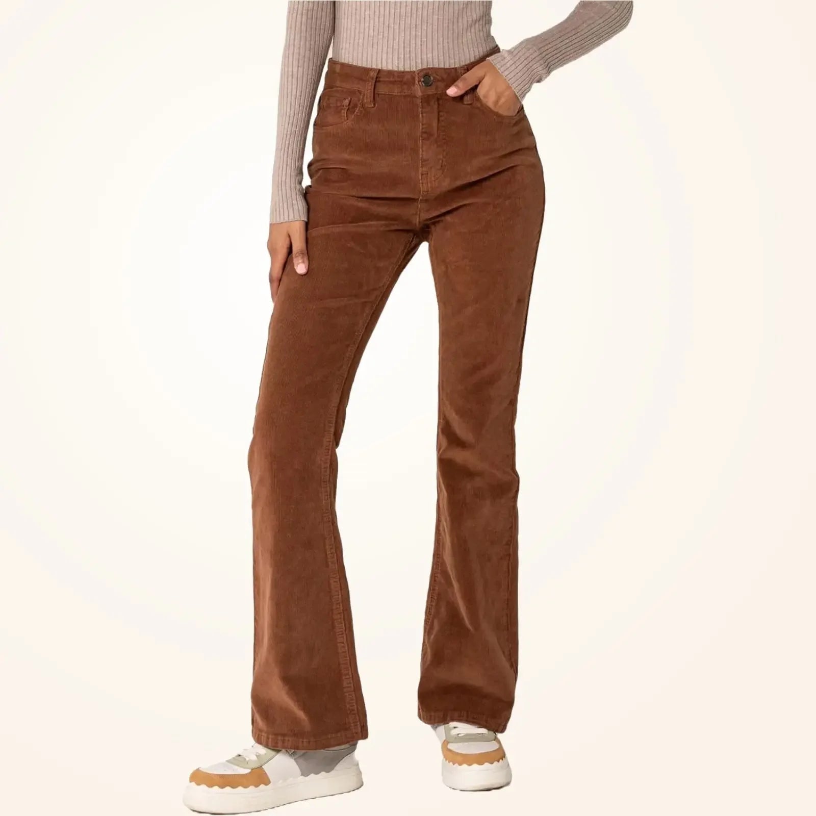 Loose Casual Corduroy Straight Pants