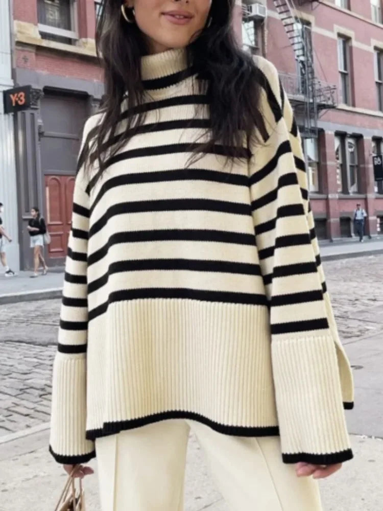 Striped Print Sweater