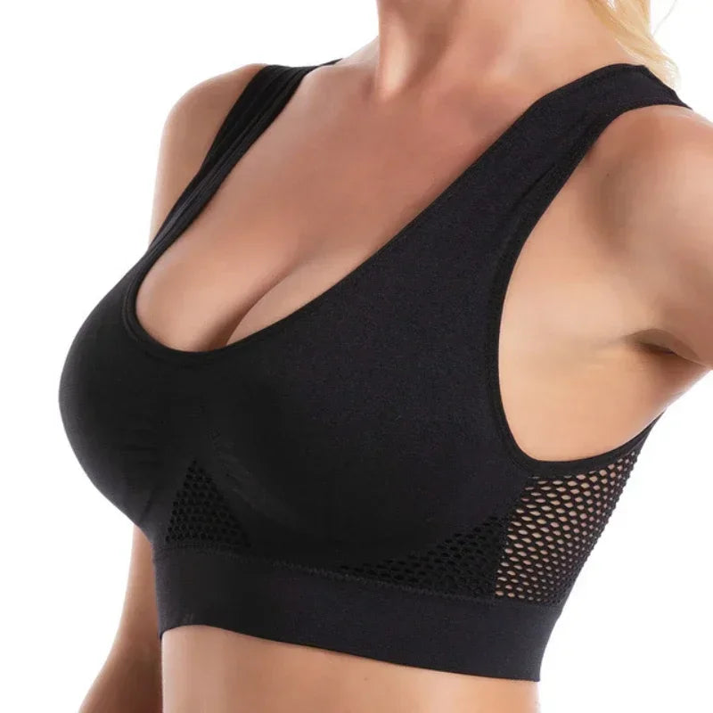 Seamless Mesh Sports Bra