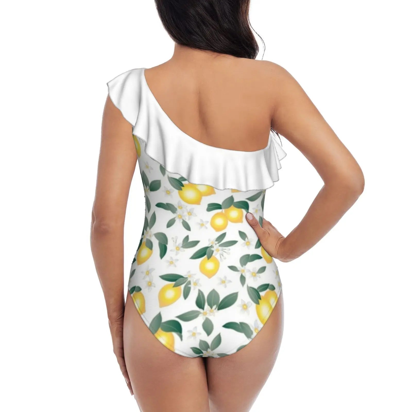 Fruit Print One Piece Swimsuit